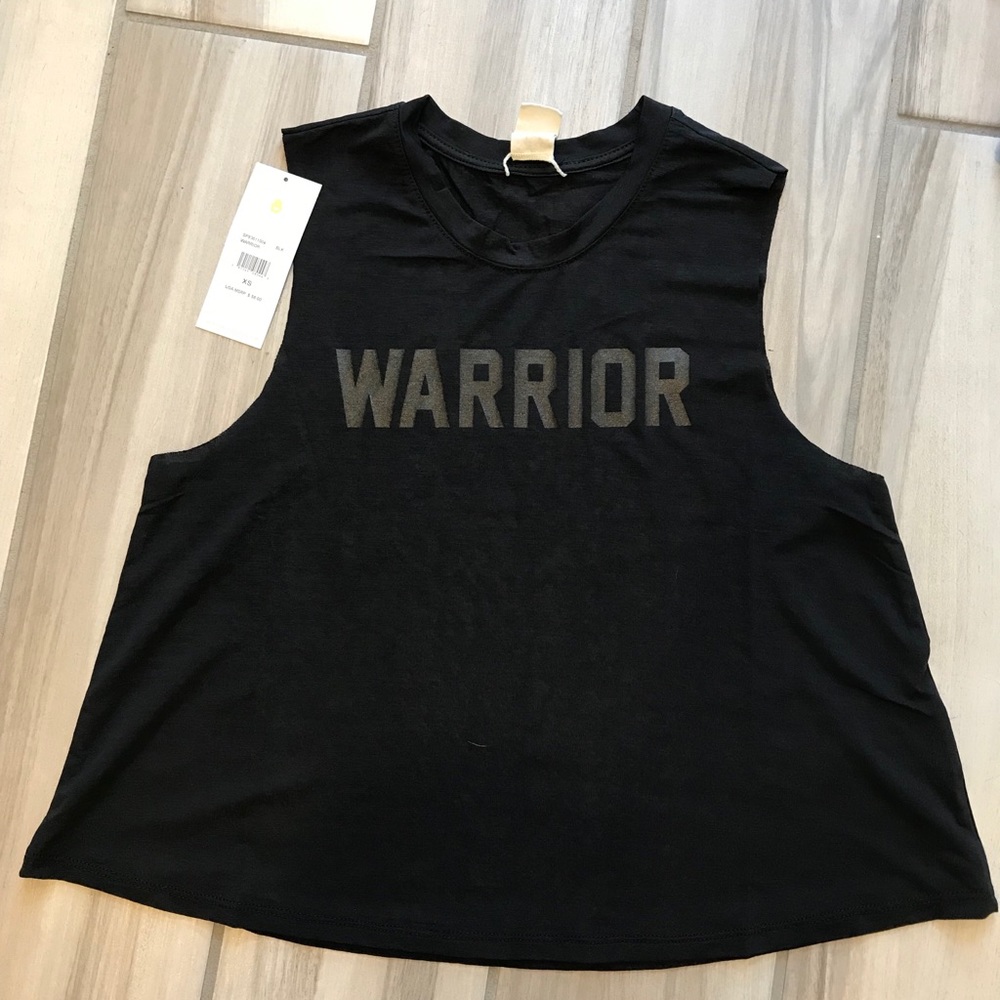Spiritual Gangster Cropped “Warrior” black top
